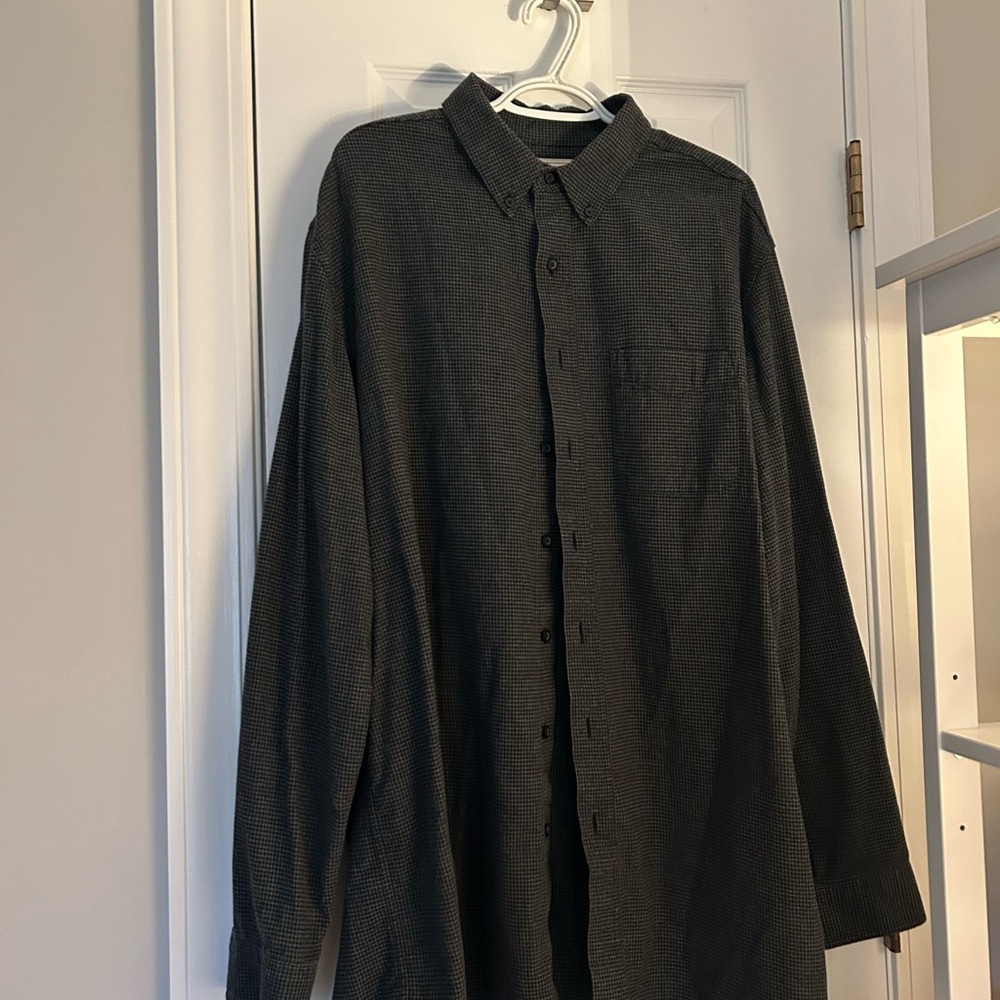 L.L. Bean Gray & Black Dress Shirt